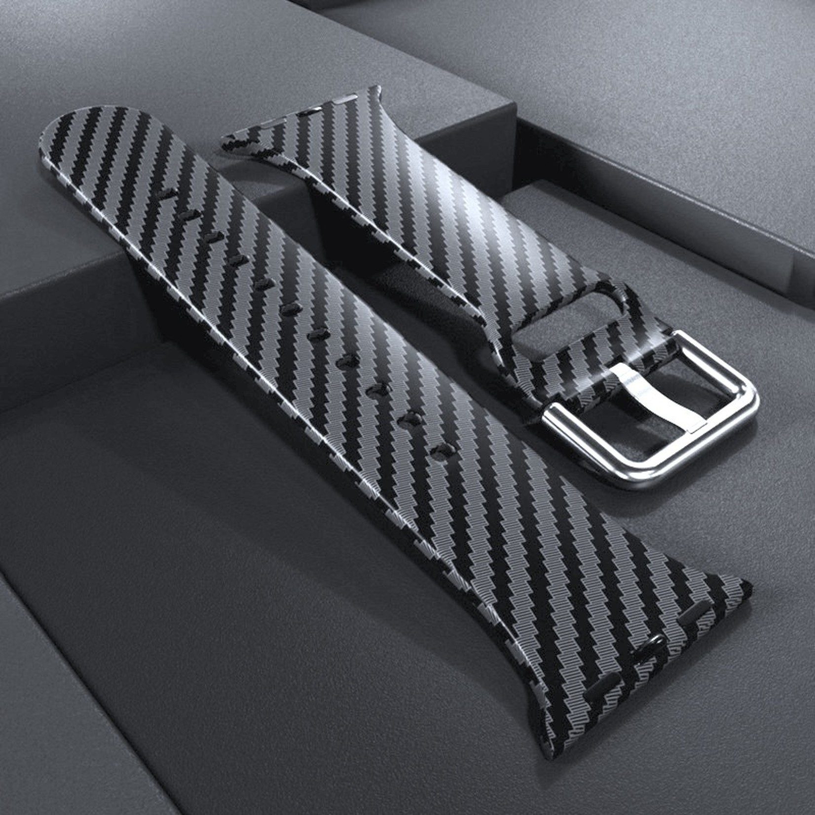 Combo Apple Watch estilo Fibra de Carbono - Imagen 2
