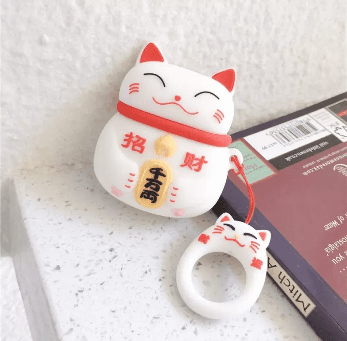 Case Airpods 3 Diseño Gatito Chino de la Fortuna - Imagen 2