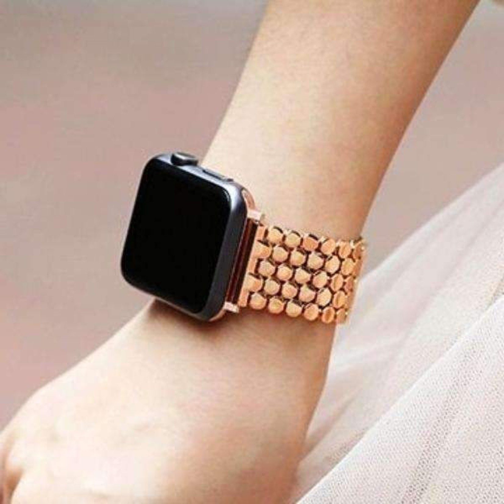 Pulsera Eslabon Circular (Honeycomb) Apple Watch - Imagen 5