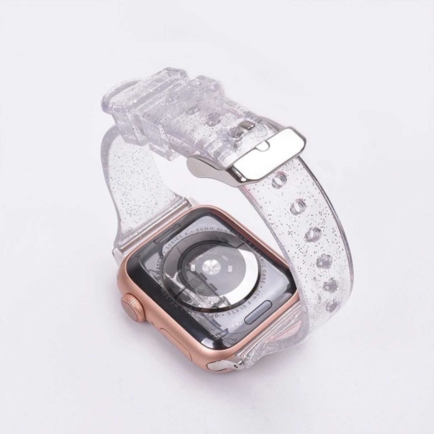 Pulsera Glitter Clear Apple Watch - Imagen 3