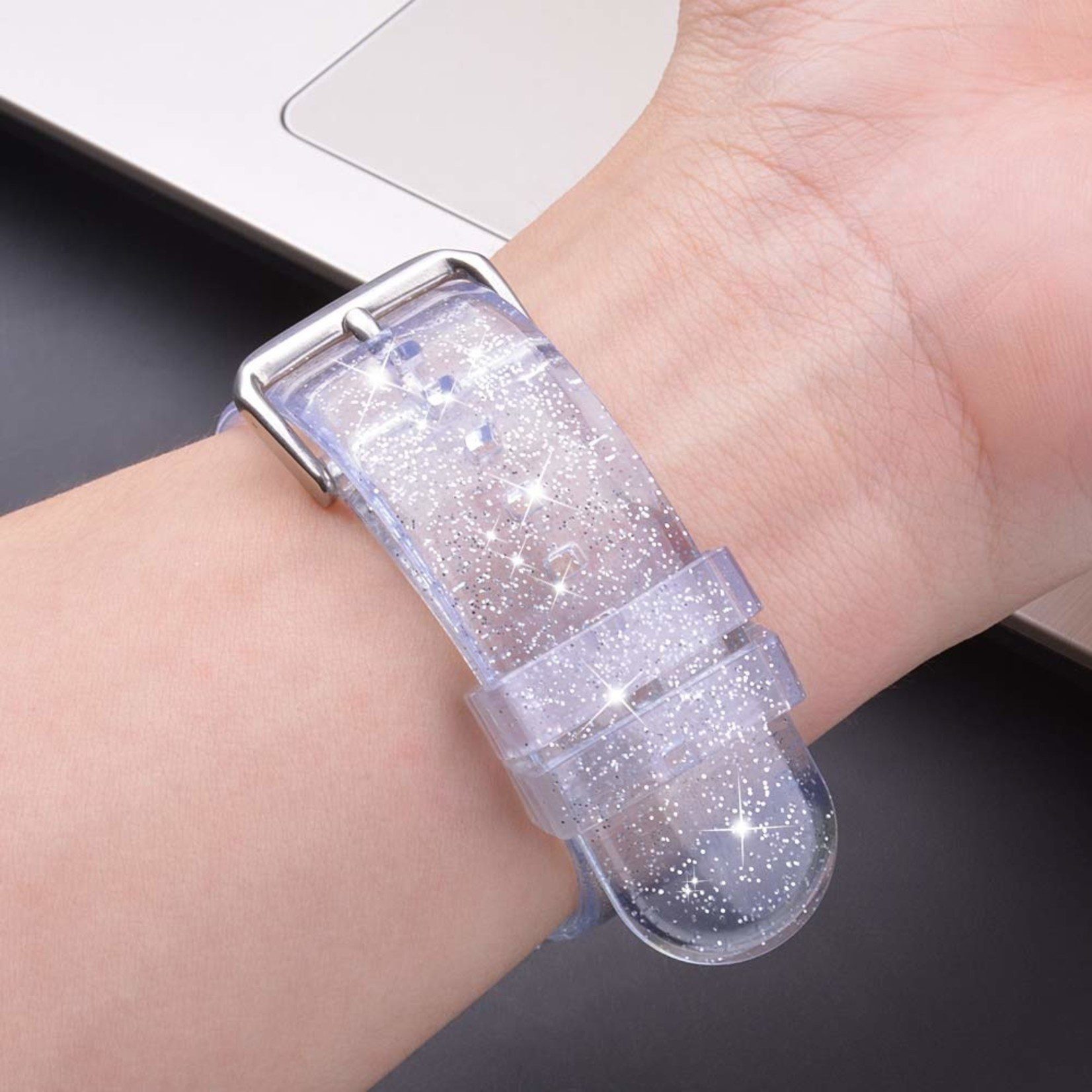 Pulsera Glitter Clear (codVT) - Imagen 2
