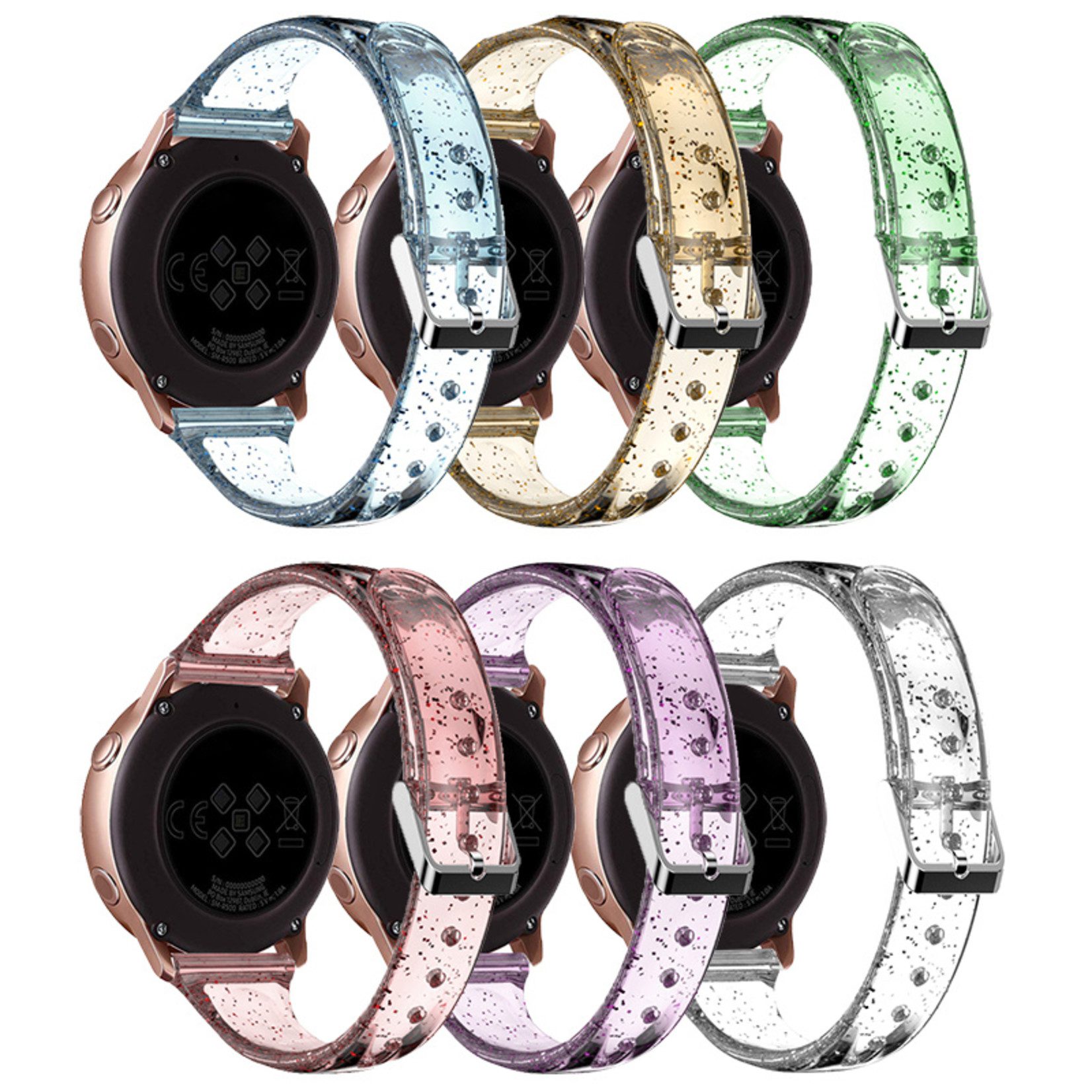 Pulsera Glitter Clear (codVT) - Imagen 3