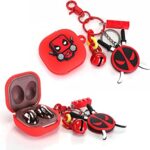 Protector Samsung Galaxy Buds Llavero DeadPool Rojo