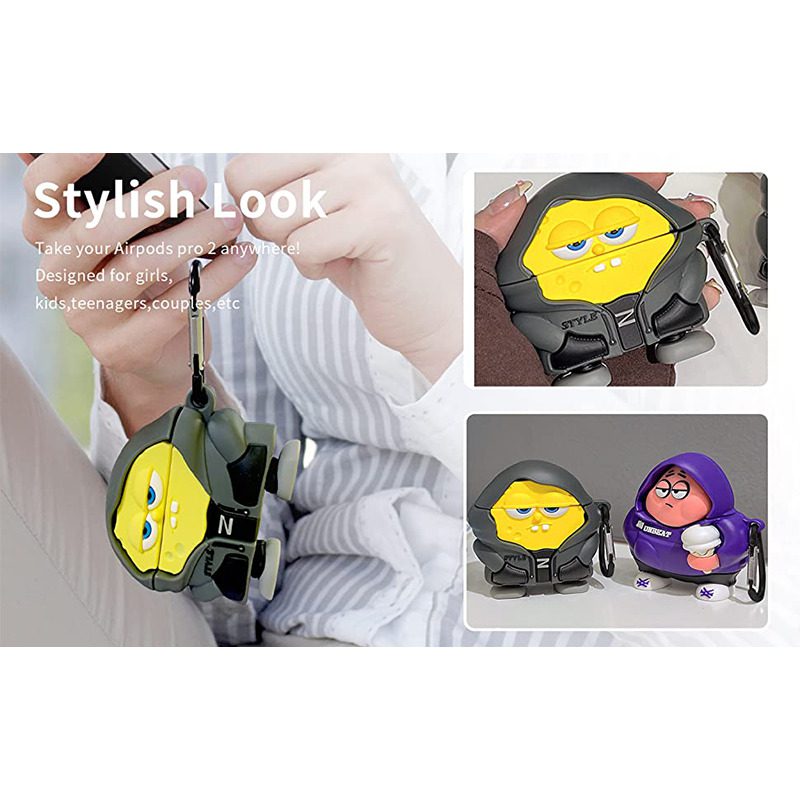 Case AirPods Pro Diseño Bob Esponja (Segunda Generación) - Imagen 2