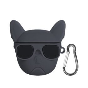 Case AirPods Pro Diseño French Bulldog Sunglasses Negro (Segunda Generacion)