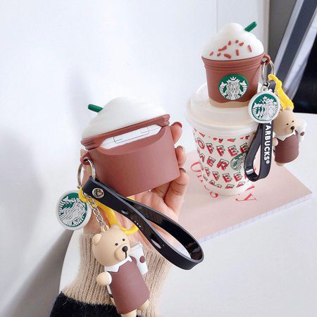 Case Airpods Pro Diseño Frappuccino Llavero Cafe (Segunda Generacion) - Imagen 2