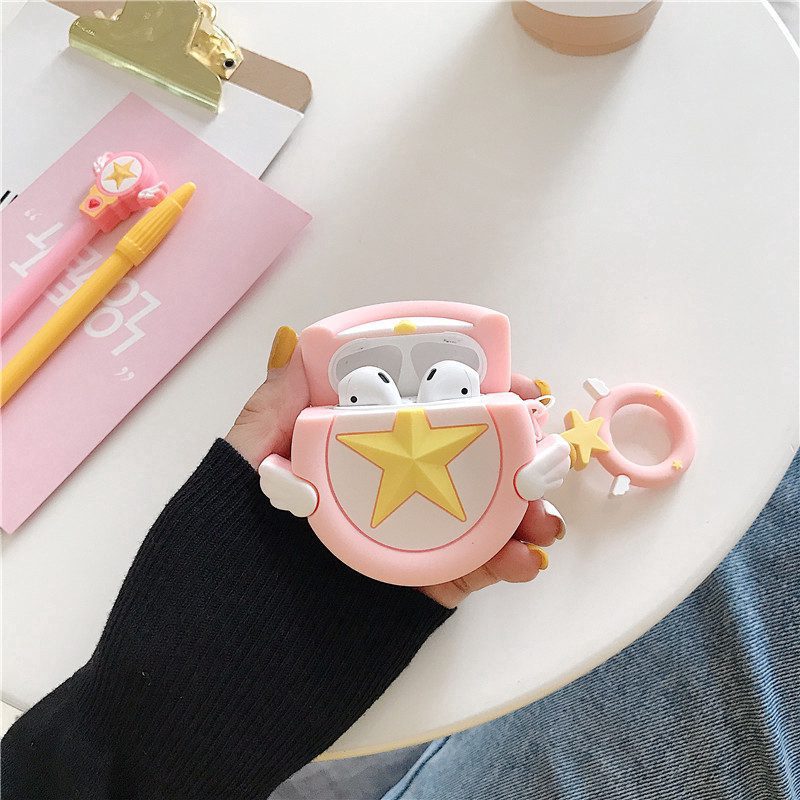 Case Airpods 1/2 Diseño Sakura Card Captor - Imagen 2
