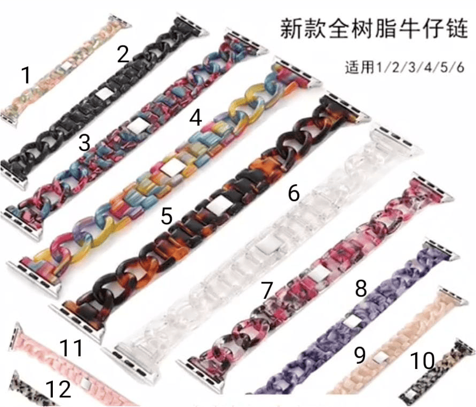 Pulsera Resina Cadena Apple Watch - Imagen 2