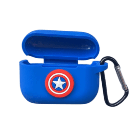 Case AirPods Pro Silicona Capitan America Escudo (Segunda Generación)