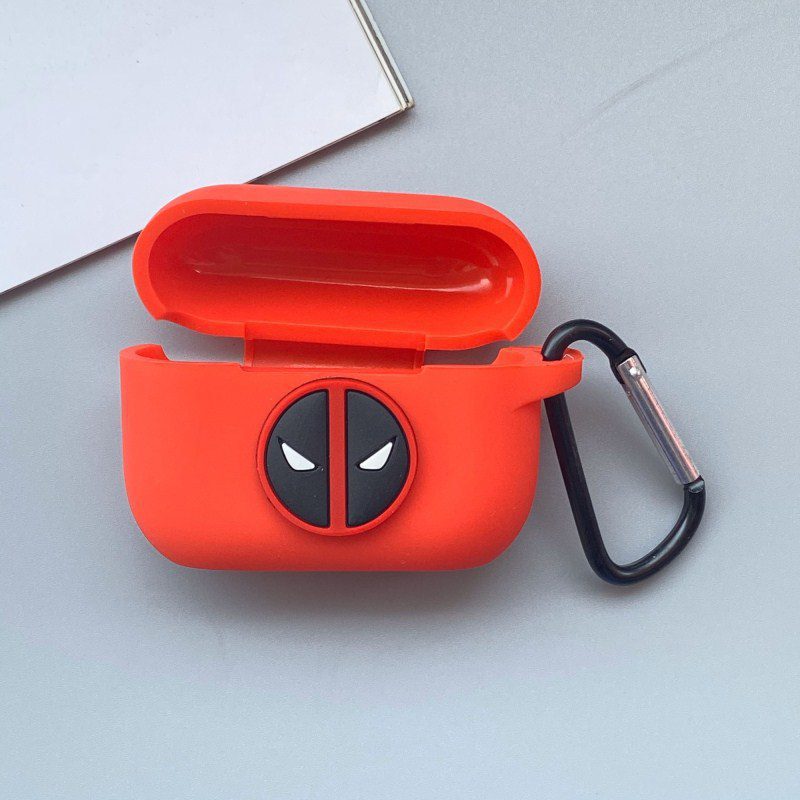 Case AirPods Pro Silicona DeadPool Rojo (Segunda Generación) - Imagen 2