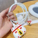Protector de cargador iPhone 18/20W Gatito Chino