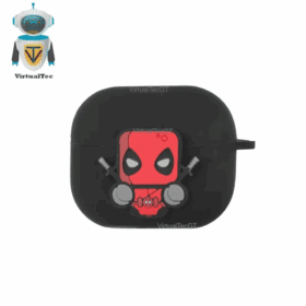 Case AirPods Pro Silicona DeadPool Negro (Segunda Generación)