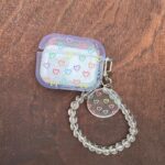 Case Airpods Pro 3 Llavero Clear Corazones #7