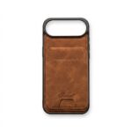 Case de Cuero con Wallet MagSafe iPhone 17 Air Café Claro