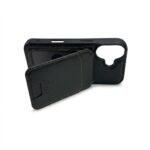 Case de Cuero con Wallet MagSafe iPhone 17 Normal Negro