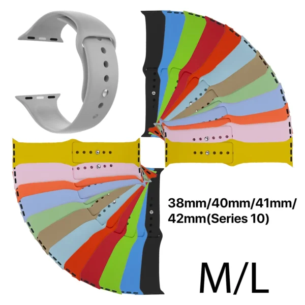1 Pulsera Silicona M/L Apple Watch pequeño
