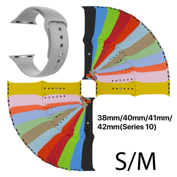 1 Pulsera Silicona S/M Apple Watch pequeño