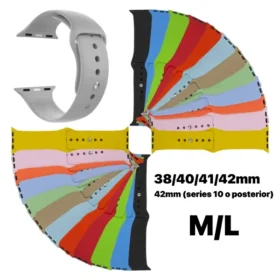 1 Pulsera Silicona M/L Apple Watch pequeño