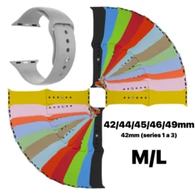 1 Pulsera Silicona M/L Apple Watch grande