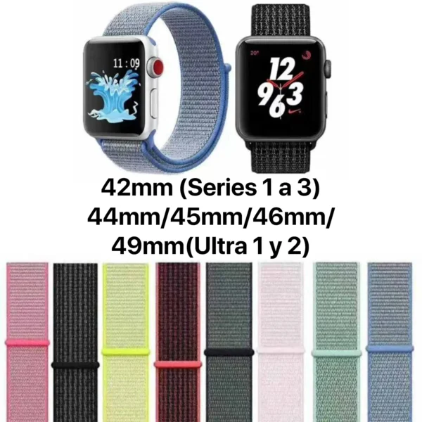 1 Pulsera Velcro Apple Watch grande