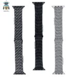 Pulsera eslabones Apple Watch tipo fibra carbono