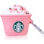 Case Airpods Pro Diseño Frappuccino Starbucks Rosado (Segunda Generacion)