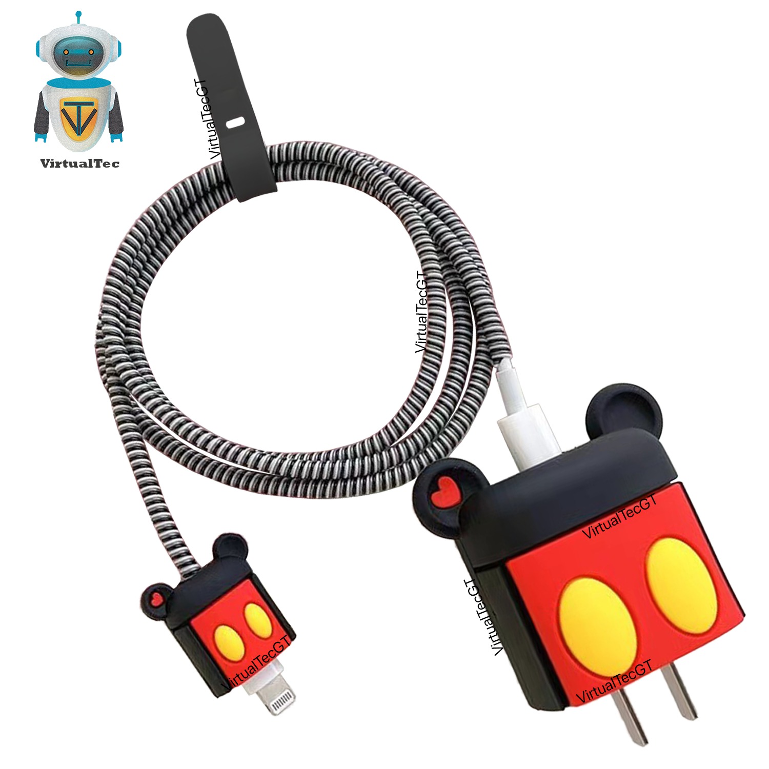 Protector de cargador iPhone 18/20W Mickey Mouse - VirtualTecGT
