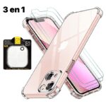 Combo 3 en 1 protectores iPhone 14 (Todas las versiones)