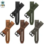 Pulsera Garmin Silicona con textura de cuero QuickFit 22mm