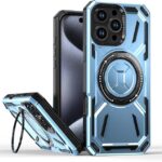 Protector Magsafe con soporte iPhone 16 Pro Max Celeste