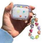 Case Airpods Pro 3 Llavero Clear Corazones #1