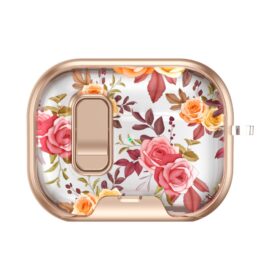 Case Airpods Pro 3 Flores Rosado y Naranja