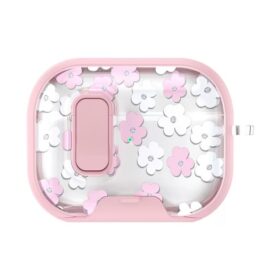 Case Airpods Pro 3 Flores Blanco Rosado