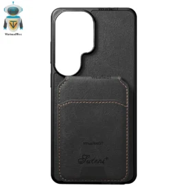Protector MagSafe Samsung S26 Ultra Cuero con Wallet Negro