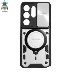 Protector Magnético Samsung S26 Ultra con soporte Plateado
