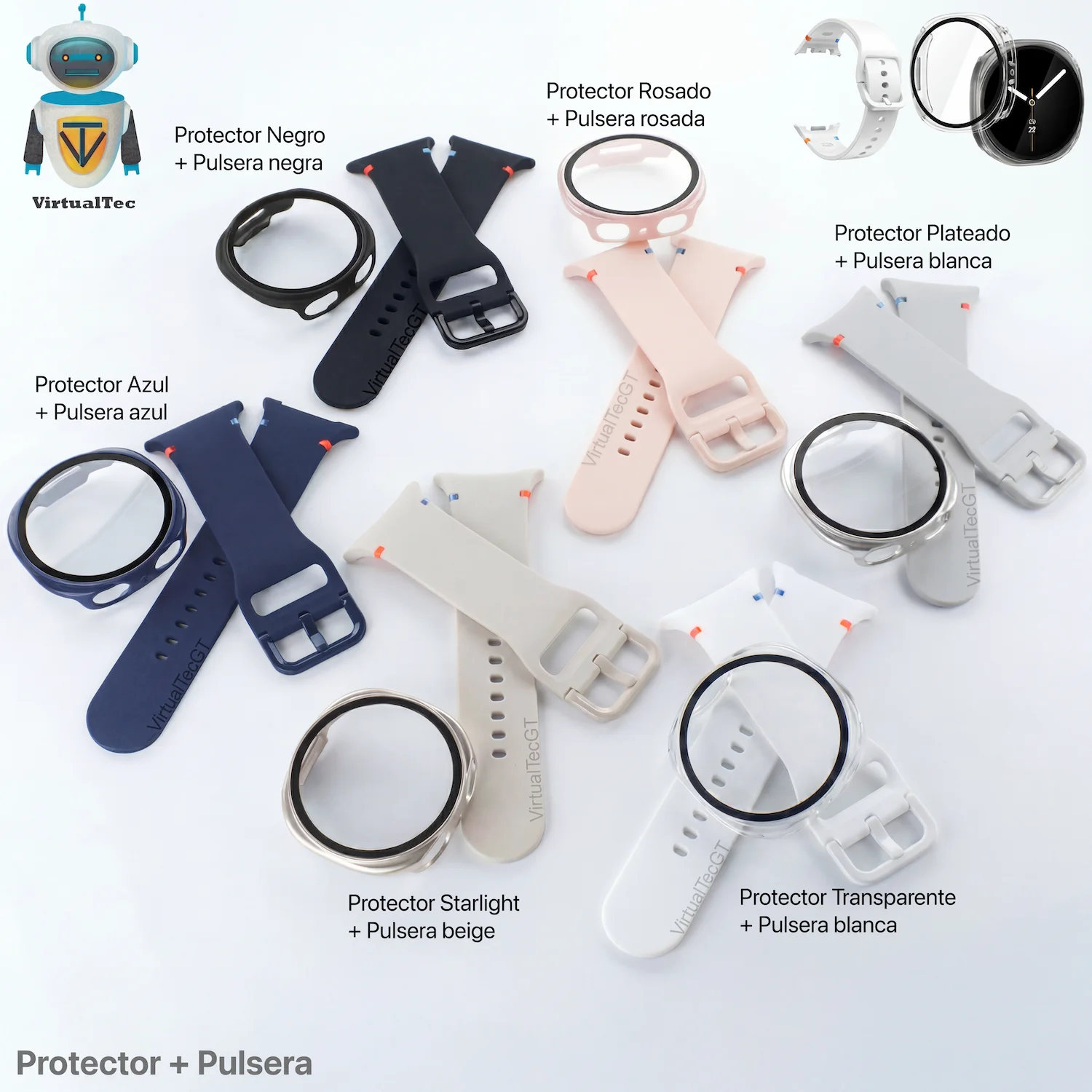 Combo Galaxy Watch 8 (Protector + Pulsera) - Imagen 2