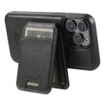Case de Cuero con Wallet MagSafe iPhone 16 Negro Pro Max